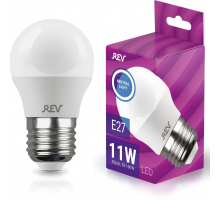 Лампа светодиодная REV G45 Е27 11W 4000K нейтральный белый свет шар 32521 5