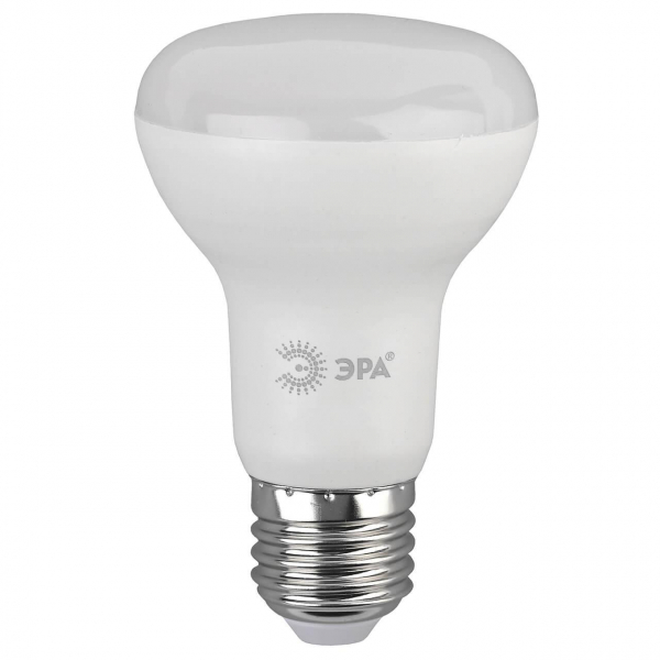 Лампа светодиодная ЭРА E27 8W 2700K матовая ECO LED R63-8W-827-E27 Б0050300 Лампа светодиодная ЭРА E27 8W 2700K матовая ECO LED R63-8W-827-E27 Б0050300