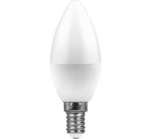 Лампа светодиодная Feron E14 11W 2700K Свеча Матовая LB-770 25941