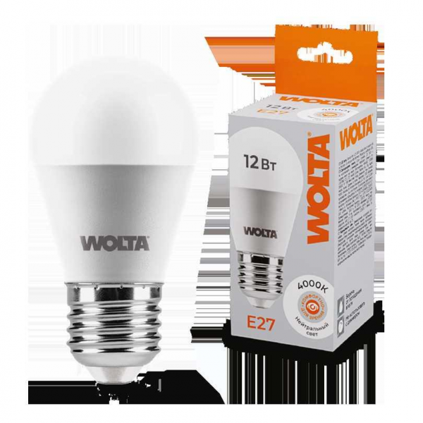Светодиодная лампа WOLTA 25S45GL12E27 Светодиодная лампа WOLTA 25S45GL12E27