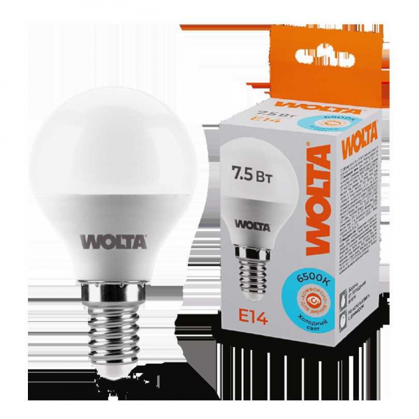 Светодиодная лампа WOLTA 25W45GL7.5E14 Светодиодная лампа WOLTA 25W45GL7.5E14