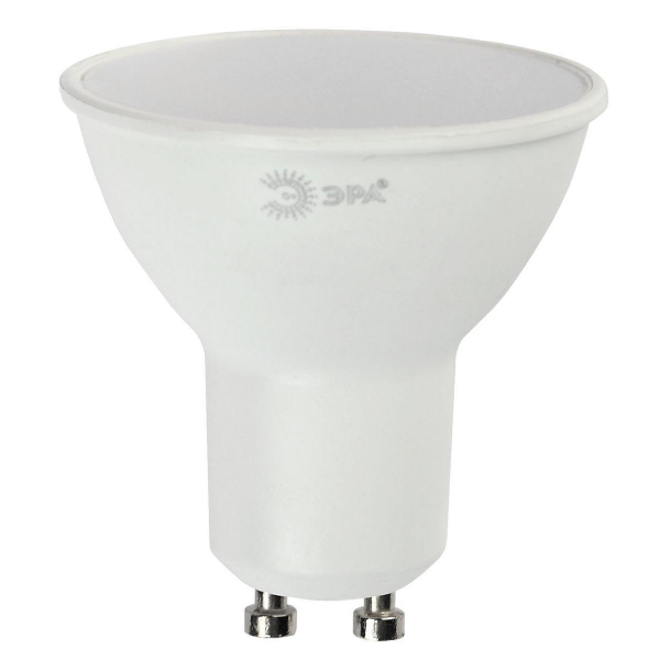 Лампа светодиодная ЭРА GU10 5W 2700K матовая LED MR16-5W-827-GU10 R Б0051852 Лампа светодиодная ЭРА GU10 5W 2700K матовая LED MR16-5W-827-GU10 R Б0051852