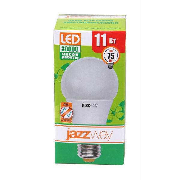 Лампа светодиодная Jazzway E27 11W 5000K матовая 1033222 Лампа светодиодная Jazzway E27 11W 5000K матовая 1033222