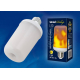 Лампа светодиодная декоративная Uniel E27 6W матовая LED-L60-6W/FLAME/E27/FR PLD01WH UL-00003360