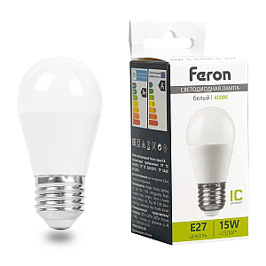 Лампа светодиодная Feron LB-990 E27 15W 4000K 52077