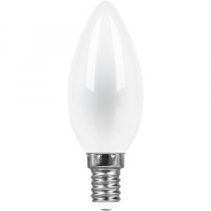 Лампа светодиодная Feron E14 9W 4000K Свеча Матовая LB-73 25957