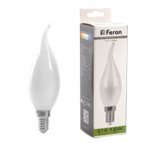 Лампа светодиодная Feron E14 15W 4000K Свеча на ветру Матовая 38262 Лампа светодиодная Feron E14 15W 4000K Свеча на ветру Матовая 38262