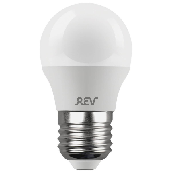 Лампа светодиодная REV G45 Е27 5W 4000K нейтральный белый свет шар 32263 4 Лампа светодиодная REV G45 Е27 5W 4000K нейтральный белый свет шар 32263 4