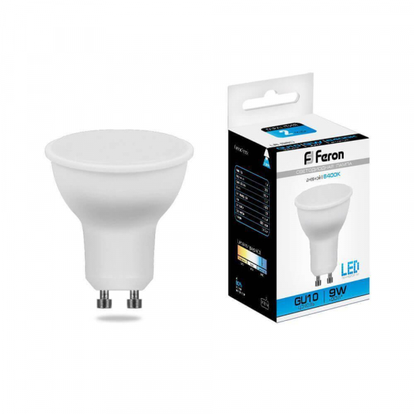 Лампа светодиодная Feron MR16 GU10 9W 6400K Грибок матовая LB-560 25844 Лампа светодиодная Feron MR16 GU10 9W 6400K Грибок матовая LB-560 25844