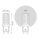 Лампа светодиодная Gauss G9 3,5W 3000К прозрачная 107009105