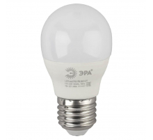 Лампа светодиодная ЭРА E27 9W 6000K матовая LED P45-9W-860-E27 Б0031412