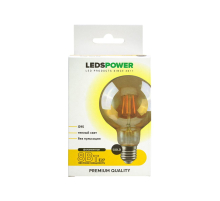 Светодиодная лампа LEDS POWER Filament GOLD G95 E27 8Вт 2500К 007151