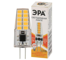 Лампа светодиодная ЭРА G4 2,5W 2700K прозрачная LED-JC-2,5W-220V-SLC-827-G4 Б0049091