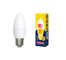 Лампа светодиодная E27 7W 3000K матовая LED-C37-7W/WW/E27/FR/NR UL-00003799