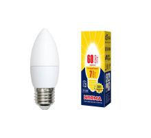 Лампа светодиодная E27 7W 3000K матовая LED-C37-7W/WW/E27/FR/NR UL-00003799