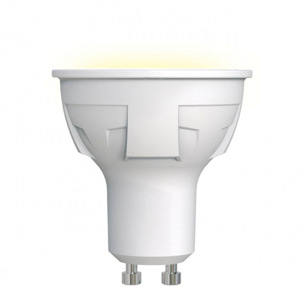 Лампа светодиодная Uniel GU10 6W 3000K матовая LED-JCDR 6W/WW/GU10/FR PLP01WH UL-00002423 Лампа светодиодная Uniel GU10 6W 3000K матовая LED-JCDR 6W/WW/GU10/FR PLP01WH UL-00002423