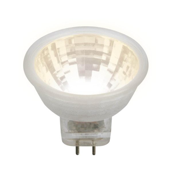 Лампа светодиодная Uniel GU4 3W 3000K прозрачная LED-MR11-3W/WW/GU4/220V GLZ21TR UL-00001702
