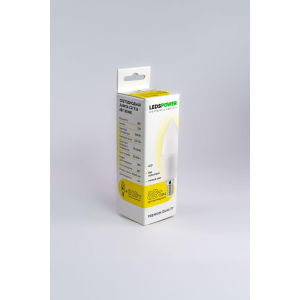 Светодиодная лампа LEDS POWER C37 E14 8Вт 3000К 006680