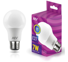 Лампа светодиодная REV A60 Е27 7W 2700K теплый свет груша 32264 1