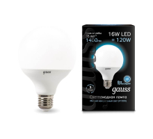 Лампа светодиодная Gauss E27 16W 4100K матовая 105102216