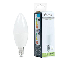 Лампа светодиодная Feron LB-980 E14 15W 4000K 52073