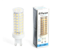 Лампа светодиодная Feron G9 15W 6400K прозрачная LB-437 38214