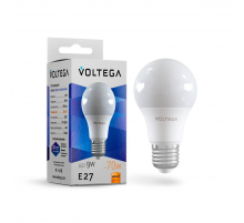 Лампа светодиодная Voltega E27 9W 2800К матовая VG2-A2E27warm9W 8343