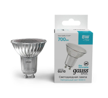 Лампа светодиодная Gauss Basic GU10 8W 4000K матовая 10106282