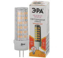 Лампа светодиодная ЭРА G4 5W 2700K прозрачная LED JC-5W-12V-CER-827-G4 Б0049087