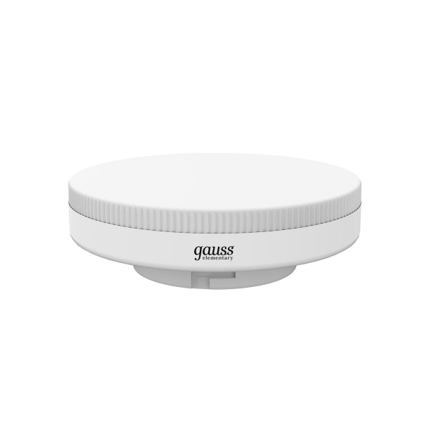 Лампа Gauss Elementary GX53 10W 720lm 4100K 5 шт/уп LED 1/20 84820V Лампа Gauss Elementary GX53 10W 720lm 4100K 5 шт/уп LED 1/20 84820V