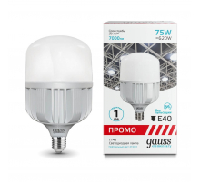 Лампа светодиодная Gauss E40 75W 4100K матовая 60428