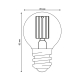 Лампа светодиодная Uniel E27 4W 4000K прозрачная LED-G45-4W/4000K/E27/CL GLY01TR UL-00011941