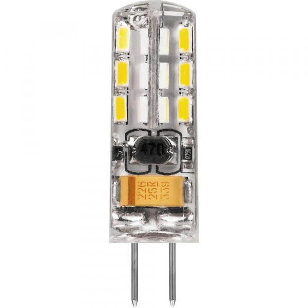 Лампа светодиодная Feron G4 2W 2700K прозрачная LB-420 25858
