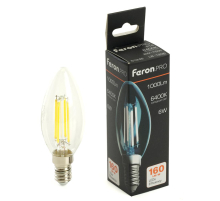Лампа светодиодная Feron.PRO LB-1206 Свеча E14 6W 1000LM 175-265V 6400K 51246