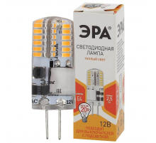 Лампа светодиодная ЭРА G4 2,5W 2700K прозрачная LED-JC-2,5W-12V-SLC-827-G4 Б0049089