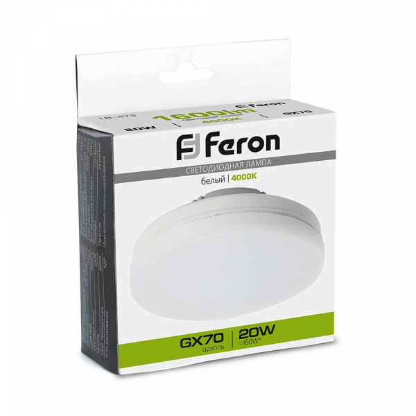 Лампа светодиодная Feron LB-473 GX70 20W 4000K 48307 Лампа светодиодная Feron LB-473 GX70 20W 4000K 48307