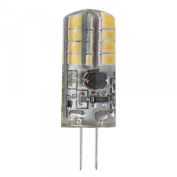 Лампа светодиодная ЭРА G4 2,5W 4000K прозрачная LED JC-2,5W-12V-840-G4 Б0033192 Лампа светодиодная ЭРА G4 2,5W 4000K прозрачная LED JC-2,5W-12V-840-G4 Б0033192