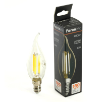 Лампа светодиодная Feron.PRO LB-1216 Свеча на ветру E14 6W 175-265V 4000K 51263