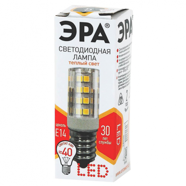 Лампа светодиодная ЭРА E14 5W 2700K прозрачная LED T25-5W-CORN-827-E14 Б0033030 Лампа светодиодная ЭРА E14 5W 2700K прозрачная LED T25-5W-CORN-827-E14 Б0033030