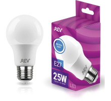 Лампа светодиодная REV A60 Е27 25W 4000K нейтральный белый свет груша 32533 8