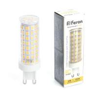 Лампа светодиодная Feron G9 15W 2700K прозрачная LB-437 38212