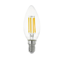 Лампа светодиодная Eglo E14 6W 2700К прозрачная 12541