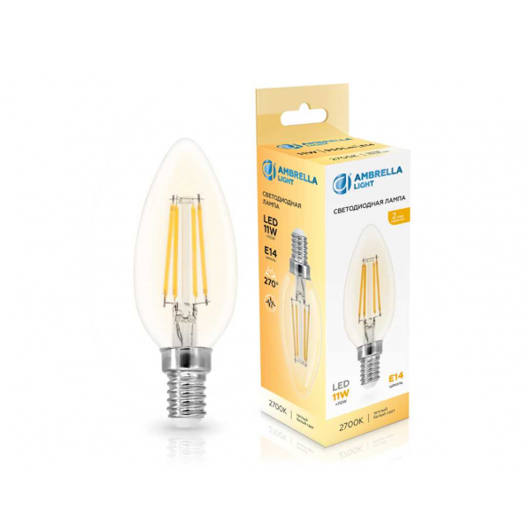 Лампа светодиодная Свеча C35 11W 2700K Ambrella light Bulding 351113 Лампа светодиодная Свеча C35 11W 2700K Ambrella light Bulding 351113
