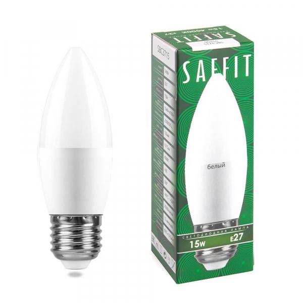 Лампа светодиодная Saffit E27 15W 4000K матовая SBC3715 55206 Лампа светодиодная Saffit E27 15W 4000K матовая SBC3715 55206
