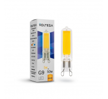 Лампа светодиодная Voltega G9 5W 3000К прозрачная VG9-K2G9warm5W 7181 Лампа светодиодная Voltega G9 5W 3000К прозрачная VG9-K2G9warm5W 7181