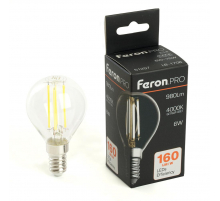 Лампа светодиодная Feron.PRO LB-1706 Шарик E14 980LM 6W 175-265V 4000K 51257