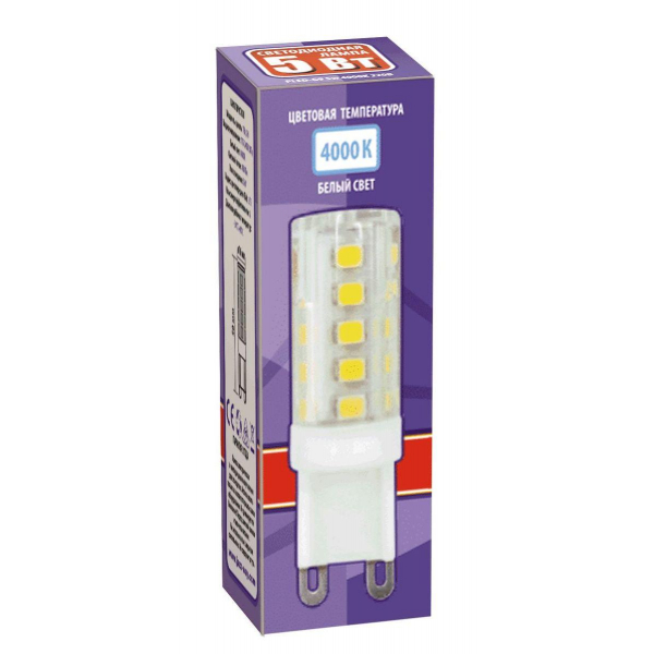Лампа светодиодная Jazzway G9 5W 4000K прозрачная 1032133B Лампа светодиодная Jazzway G9 5W 4000K прозрачная 1032133B