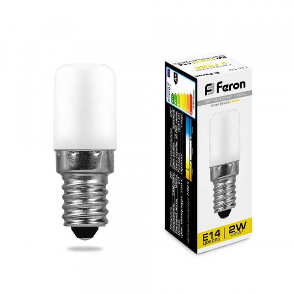 Лампа светодиодная Feron E14 2W 2700K Матовая LB-10 25295 Лампа светодиодная Feron E14 2W 2700K Матовая LB-10 25295