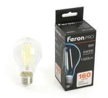 Лампа светодиодная Feron.PRO LB-1108 Шар E27 1320LM 8W 175-265V 6400K 48894