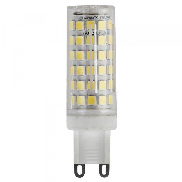 Лампа светодиодная ЭРА G9 9W 2700K прозрачная LED JCD-9W-CER-827-G9 Б0033185 Лампа светодиодная ЭРА G9 9W 2700K прозрачная LED JCD-9W-CER-827-G9 Б0033185